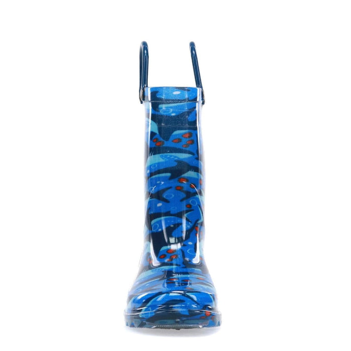 Western Chief 12 / Blue Western Chief KIDS SHARK CHASE LIGHTED RAIN BOOT - BLUE Sz 12 Kids Shoes