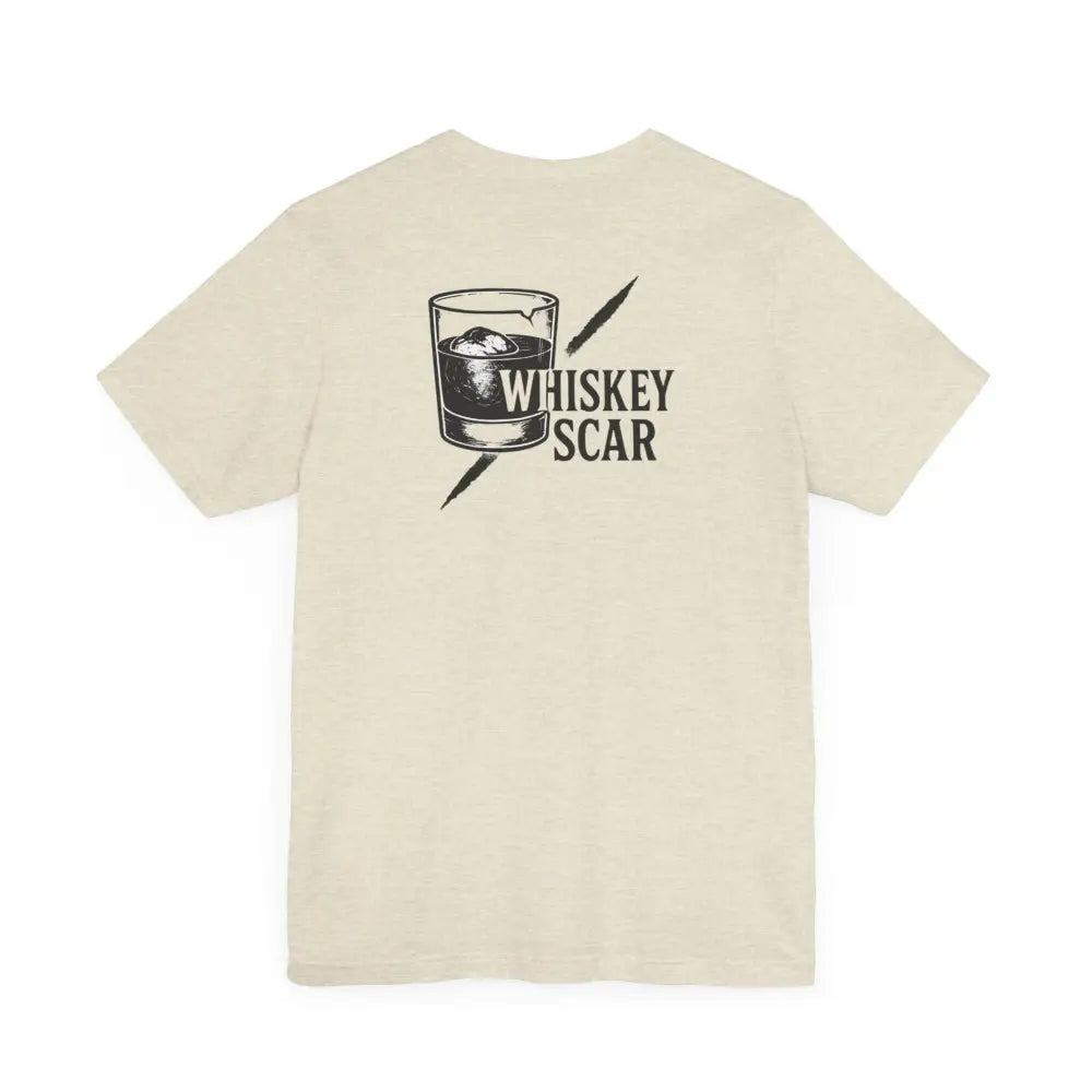 Cream Trini Skies whiskey glass tee in Iron Line Series