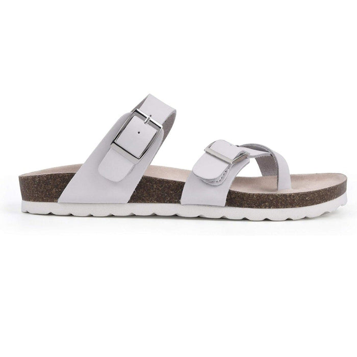 White Mountain 10 / white WHITE MOUNTAIN Gracie Signature Comfort-Molded Footbed Sandal