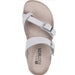 White Mountain 10 / white WHITE MOUNTAIN Gracie Signature Comfort-Molded Footbed Sandal