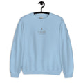 Light blue crewneck with wildflower bloom embroidered design