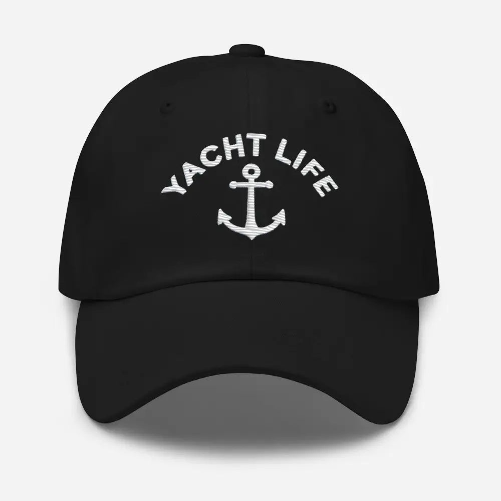 Yacht Life Embroidered Dad Hat with Anchor Design