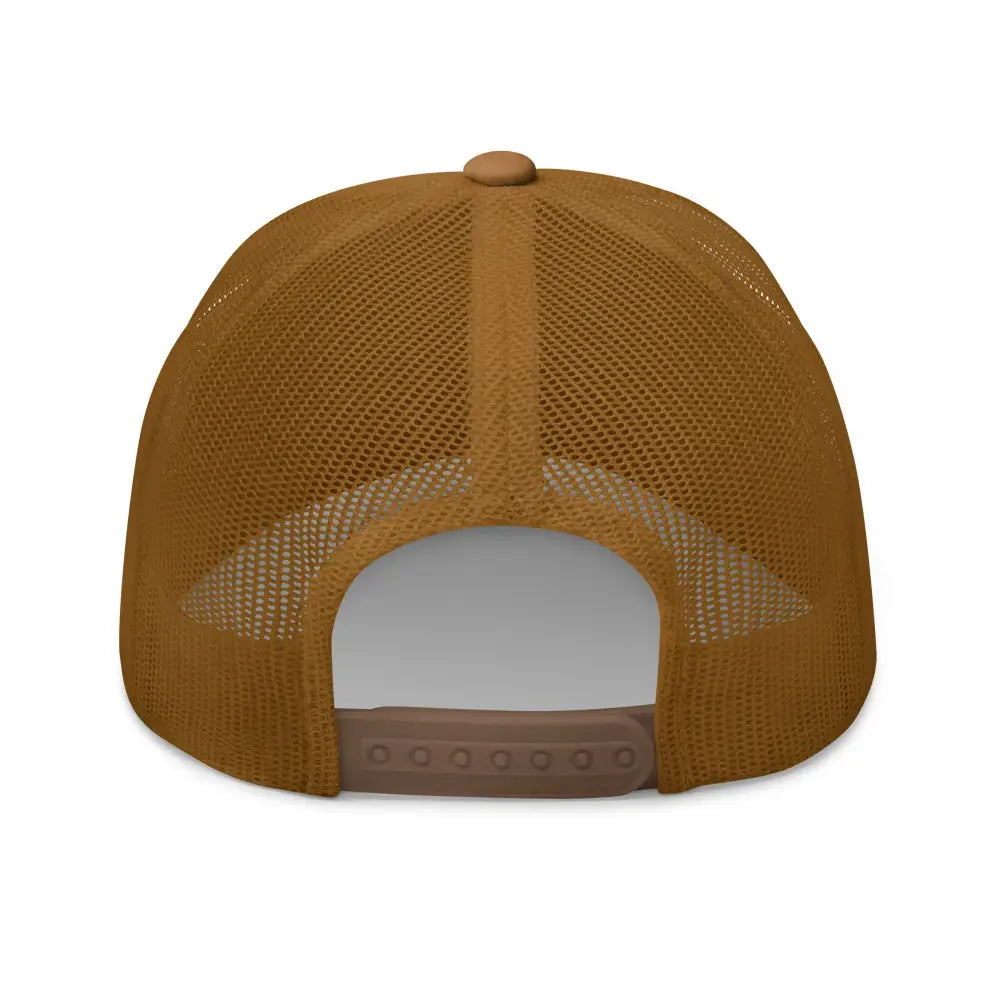 Brown mesh-back Yellowstone National Park embroidered trucker cap