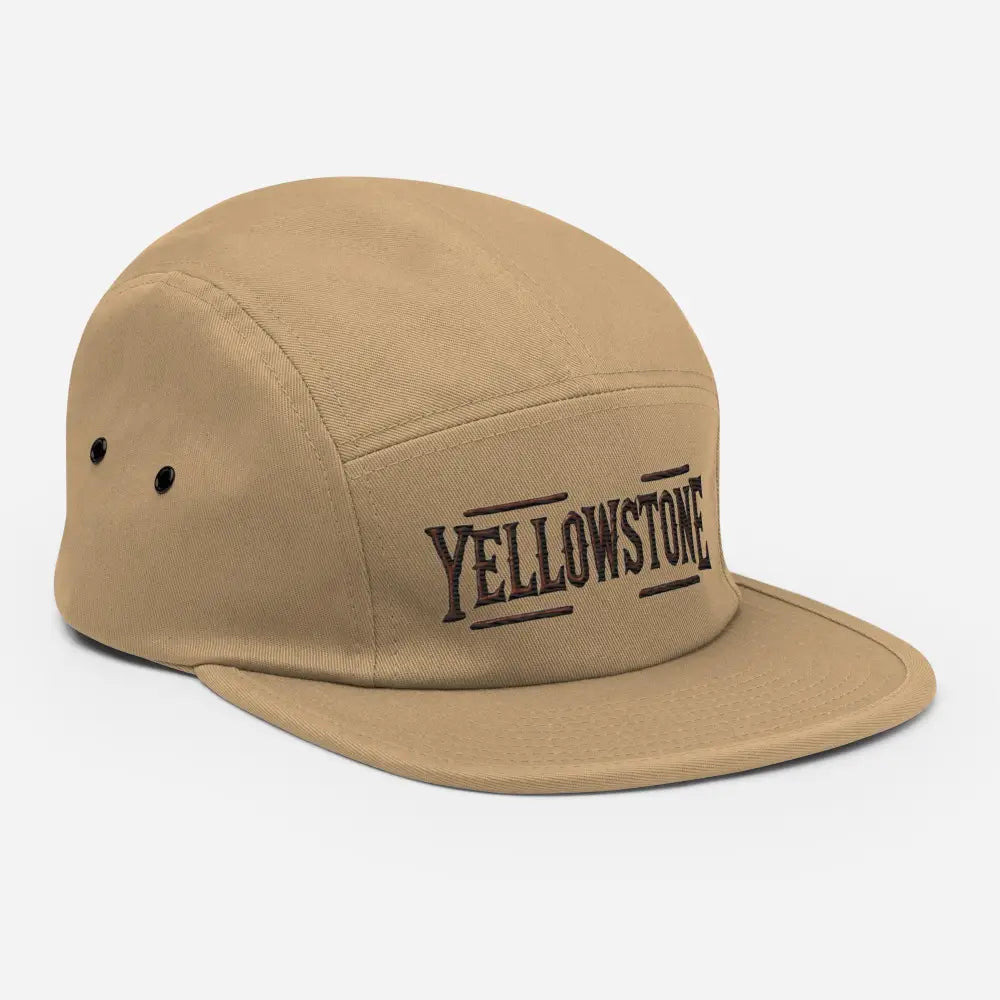 Tan Yellowstone National Park embroidered corduroy cap