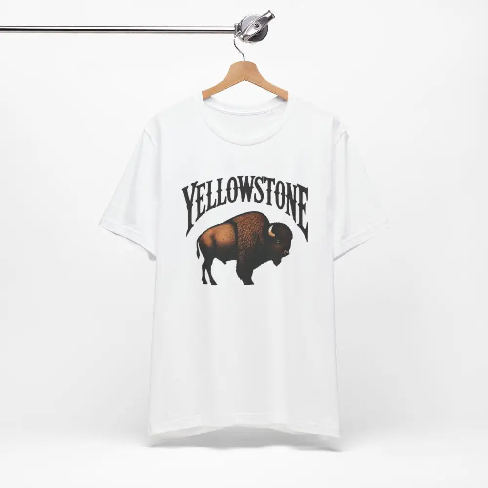 Yellowstone National Park-inspired bison graphic tee for nature lovers