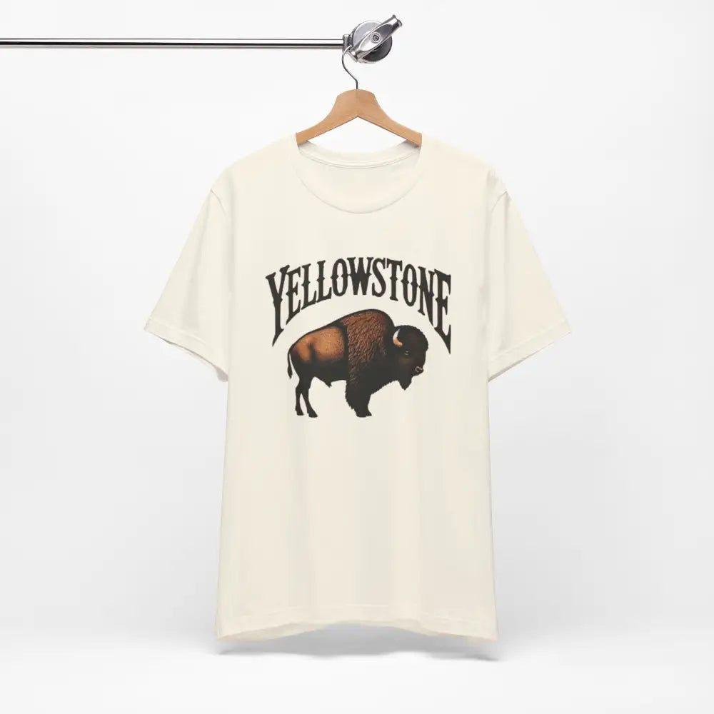 Yellowstone National Park-inspired bison graphic tee for nature lovers