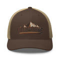 Yellowstone National Park embroidered corduroy cap with mountain design