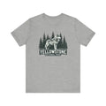 Yellowstone National Park wolf graphic unisex jersey short sleeve tee