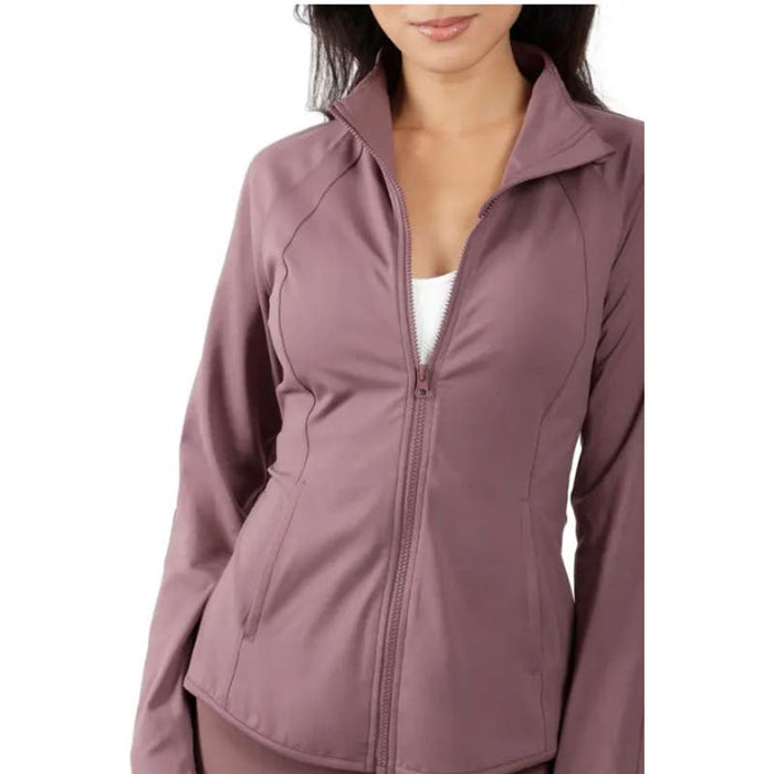 Yogalicious Small / Purple Yogalicious Flared Bottom Jacket orchid haze Womens size small * WOM164