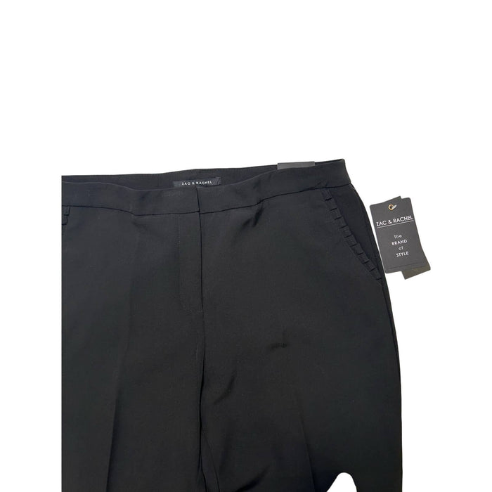 Zac & Rachel 10 / Black Zac & Rachel Women's Bond 18 Ruffled Pocket Pant * Sz 10 Versatility w1631