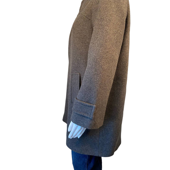 Zara Baby Large / Gray Zara Women's Wool Blend Full Zipper Coat * SZ L Vintage Inspired Elegance WC07