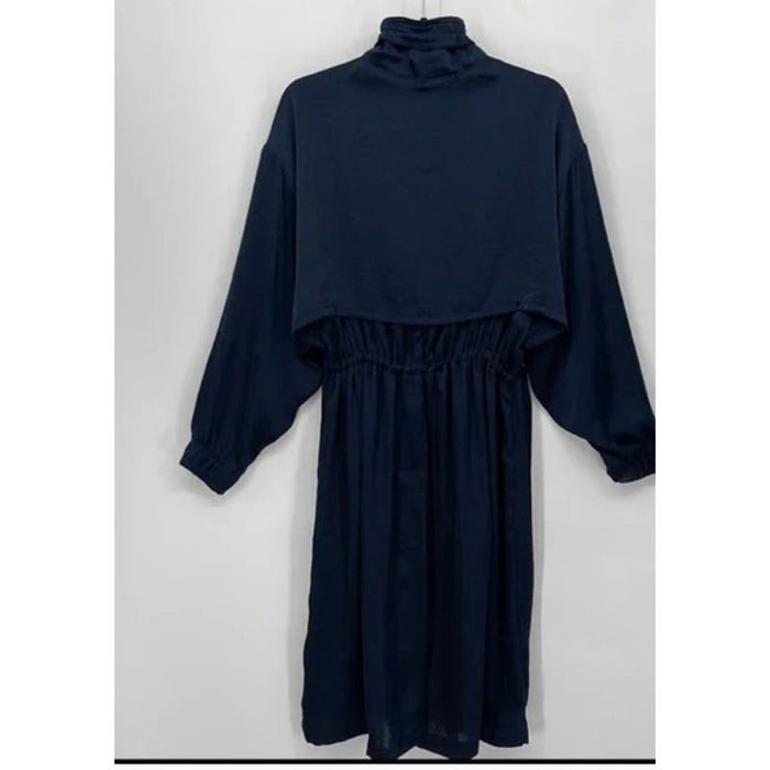 Zara Baby XS/Small / Blue Zara Dark Blue Flowing Trench Coat Size XS-S Women's* Lightweight Fashion WOM209