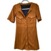 Zara Zara Trafaluc Brown Faux Suede Shirt Dress - Women's XS women’s 319