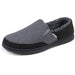 Zigzagger 13 / Black/Gray Zigzagger Men's Fuzzy Slippers, Size 13, Black/Gray - MSRP $29.99